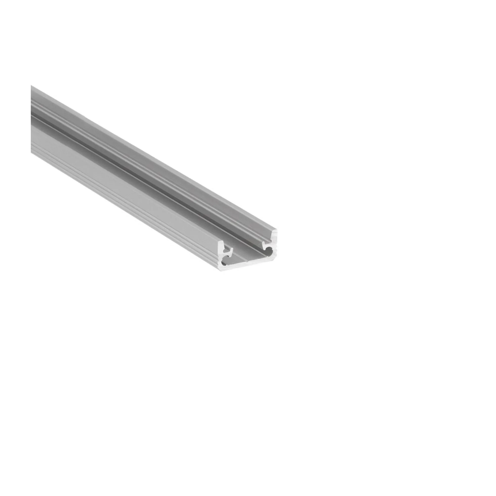 2 meter aluprofil FLOOR8 K, anodiseret, fliseprofil, LED skinne