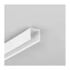 1 meter aluprofil SMART16 BC3/U4, hvid lakeret, påbygning, LED skinne