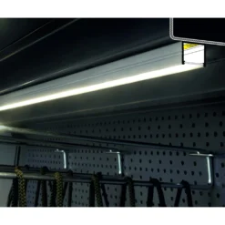 1 meter aluprofil SMART16 BC3/U4, sort anodiseret, påbygning, LED skinne