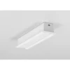 1 meter aluprofil SMART-IN16 BC3/U4, hvid lakeret, indbygget, LED skinne