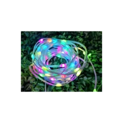 10 meter RGBIC LED lyskæde, 100 LED, klar ledning, fjernbetjening, bluetooth, USB 5V