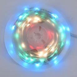 10 meter RGBIC LED lyskæde, 100 LED, klar ledning, fjernbetjening, bluetooth, USB 5V