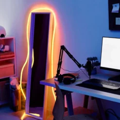 10 meter 12W/m pink neon flex LED strip, 360 grader, 24V, 25mm, IP20, SMD 2835 ekstra varm