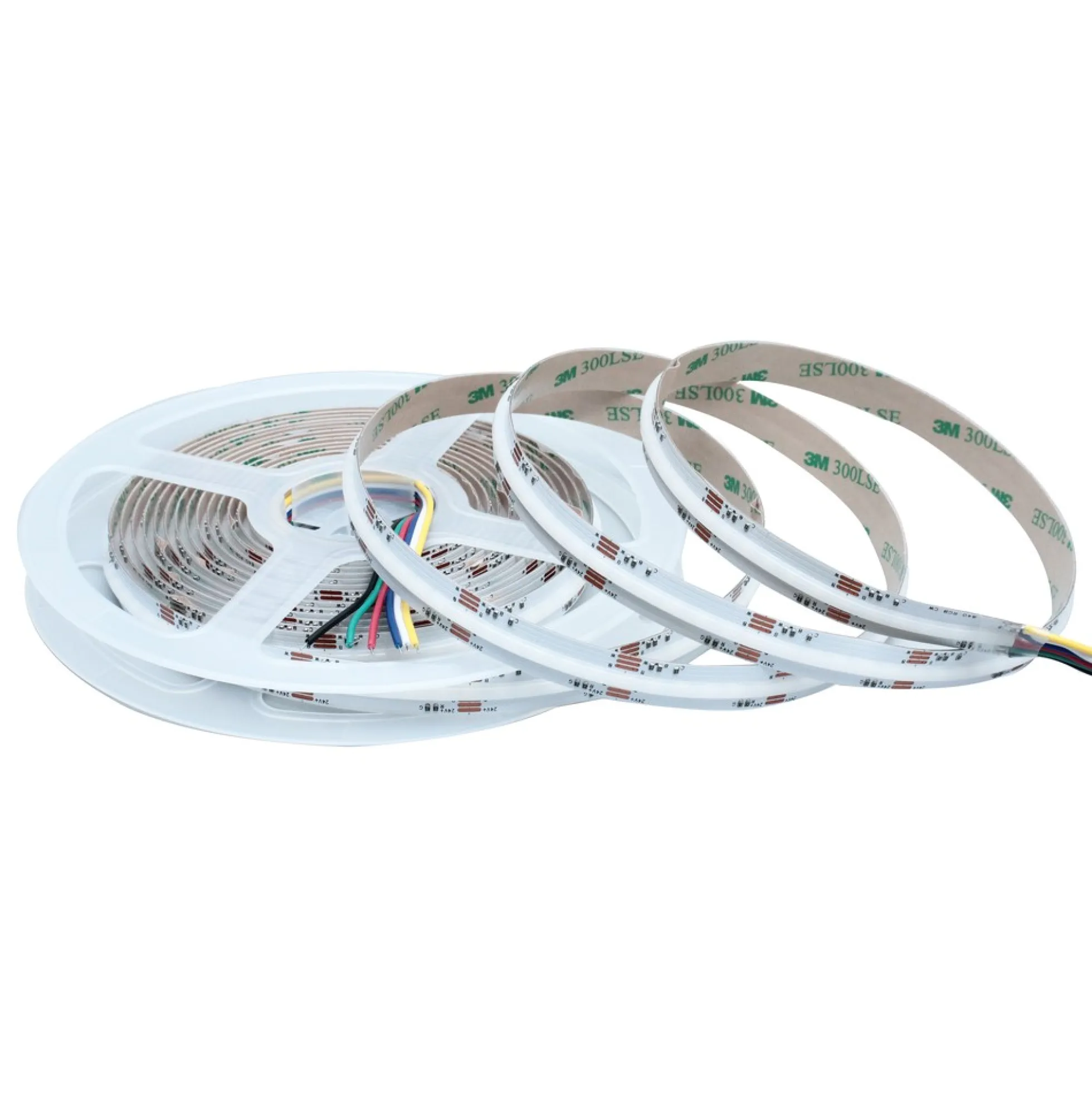 10 meter 21W/m RGB+CCT COB-LED strip, 24V DC, IP20, 840 LED pr. meter, COB LED