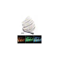 5 meter 12W/m RGB+CW LED strip, 24V DC, IP65, 60 LED pr. meter
