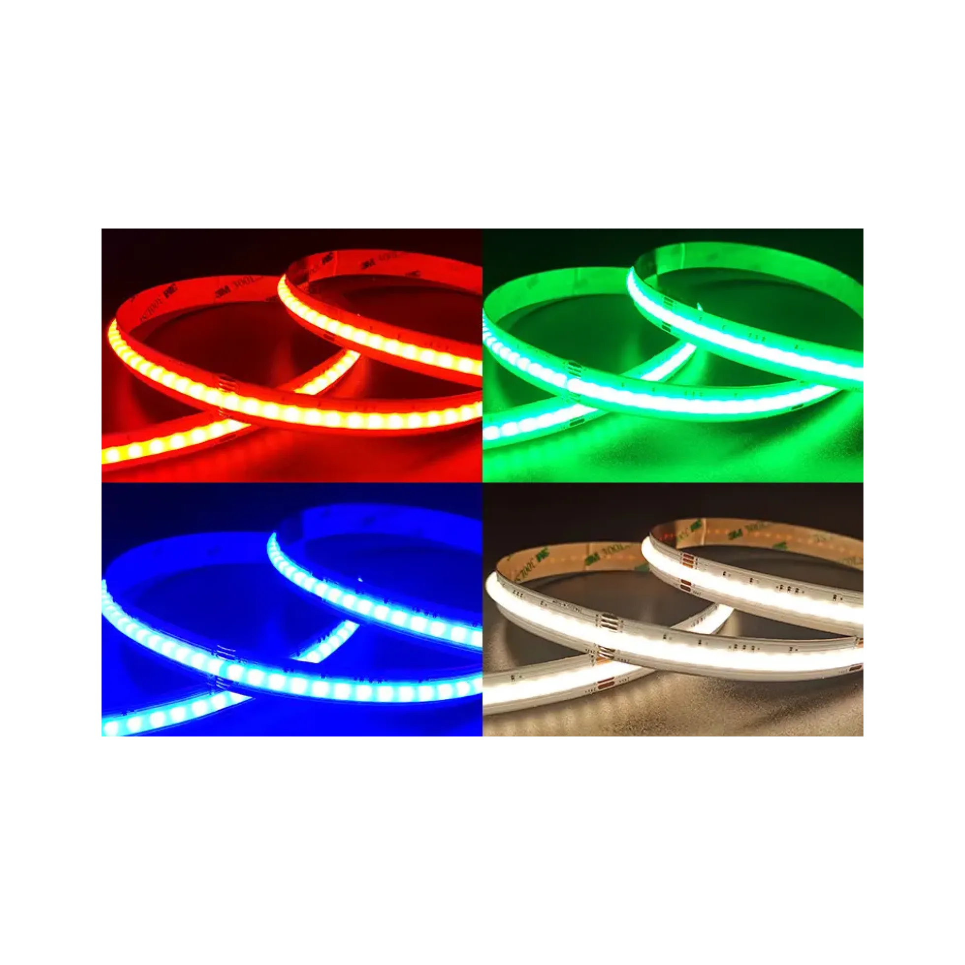 5 meter 20W/m RGB+WW COB-LED strip - 24V DC, IP20, 784 LED pr. meter, COB LED