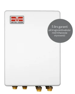 Metro Therm Eco TD Mini MK2 fjernvarmeunit, med brugsvandsveksler og direkte fjernvarme