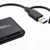 MicroConnect Premium multikortlæser, USB-A/USB-C, SD/microSD