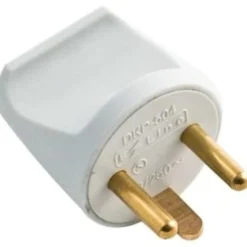MicroConnect stikprop, rund, jordet, hvid