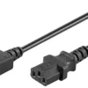 MicroConnect strømkabel, C14 til C13, sort, 1,8 meter