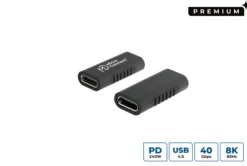 MicroConnect USB-C (hun) til USB-C (hun) adapter, 240W