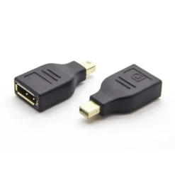 Mini DisplayPort til DisplayPort adapter, M-F, DP 1.2, 3840x2160 ved 30 Hz, sort - MicroConnect