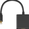 Mini DisplayPort til HDMI-adapter, version 1.2, han-hun, 15 cm, sort, med passiv lyd, guldbelagt - MicroConnect