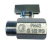 Mini 581 ventil, rødgods, muffe/nippel, 1/2", kraftig model