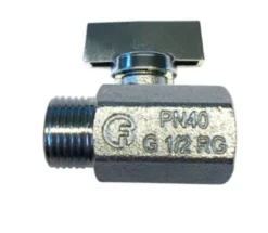 Mini 581 ventil, rødgods, muffe/nippel, 1/2", kraftig model