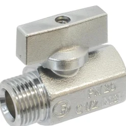 Mini 581 ventil, rødgods, muffe/nippel, 1/2", kraftig model