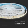 10m LED strip, 18W/m, RA95, 24V DC, IP20, Samsung LED chips, 240 LED/meter - Kold hvid