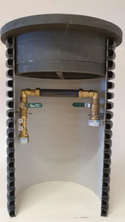 Målerbrønd Ø400 mm QN 2,5 m3, med låg i genbrugsplast (Frederikshavn model)