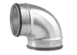 125 mm Bøjning Ventilation Kort, 90°