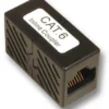 Modular adapter, RJ45-RJ45, CAT6, F/F, 8C/8P, UTP, tilslutning 1:1, plasthus - MicroConnect