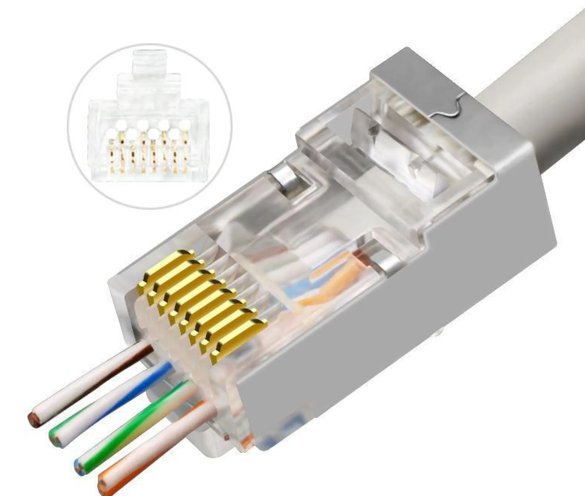 Modular EZ Plug RJ45 CAT6a, FTP Shielded
