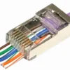 Modular EZ Plug RJ45, 8P8C, CAT6, FTP Shielded, Insert wires right through the connector