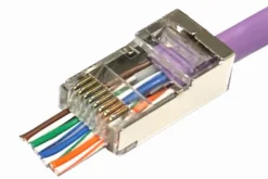 Modular EZ Plug RJ45, 8P8C, CAT6, FTP Shielded, Insert wires right through the connector