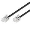 Modularkabel RJ11, 4C/4P, 10 meter, med pinout 1-4, 2-3, 3-2, 4-1 - MicroConnect