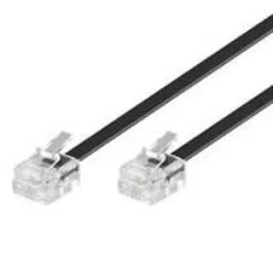 Modularkabel RJ11, 4C/4P, 10 meter, med pinout 1-4, 2-3, 3-2, 4-1 - MicroConnect