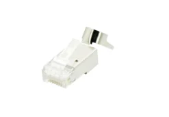 Modular plug CAT6A/CAT7, 8P8C, FTP shielded, med indsætningshjælp, til massive & snoede kabler