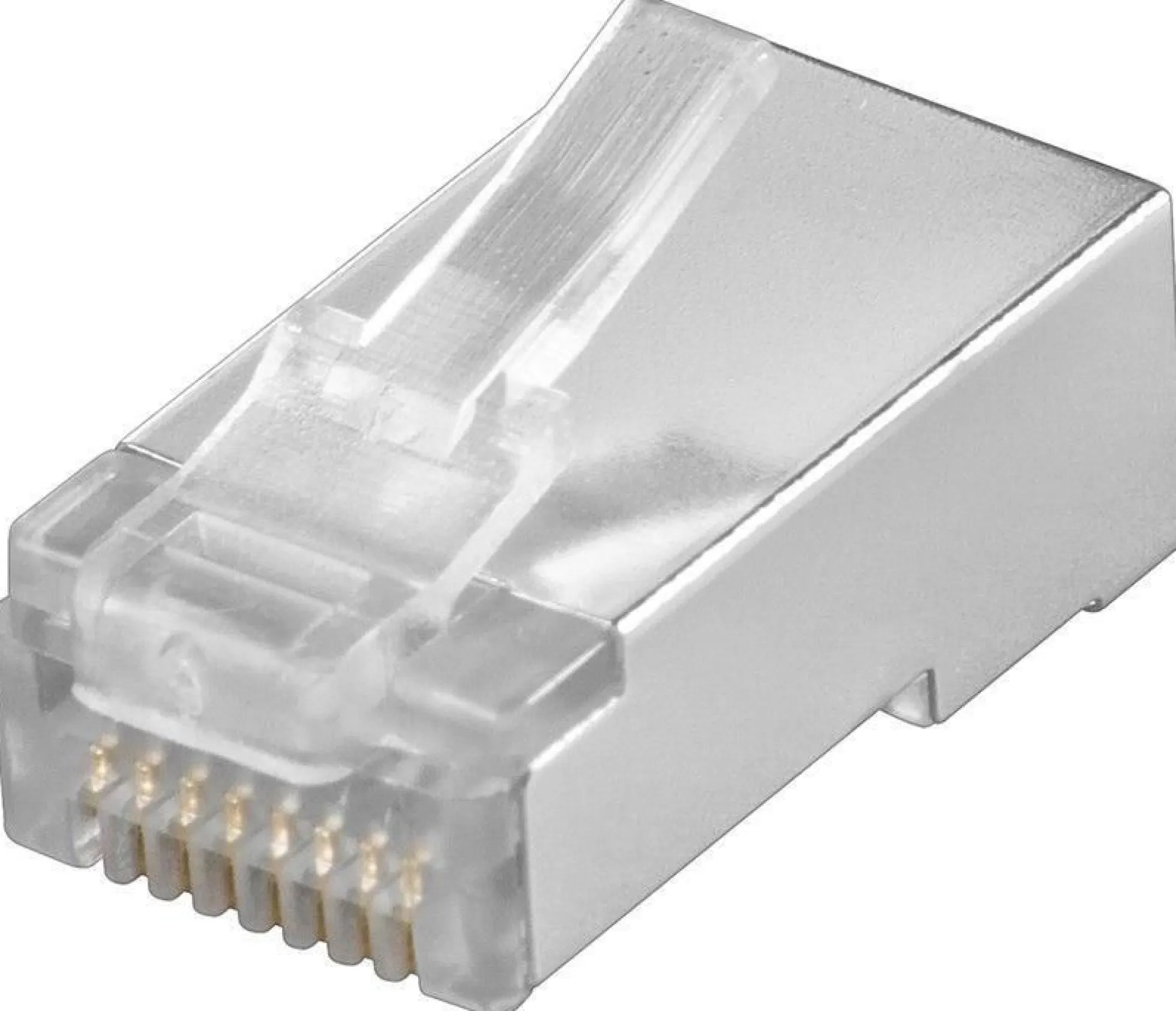 Modular plug, CAT5e, 8P8C, FTP shielded, til solid- og stranded-kabler