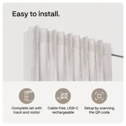MotionBlinds Smart Curtain Rail, motoriseret gardinskinne motor, Bluetooth