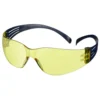 3M SecureFit 100 beskyttelsesbrille, SF103AF-BLU-EU, blå stænger, gul linse