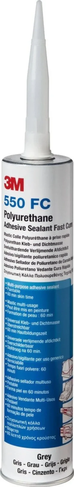 3MTM Polyurethan Lim og Fugemasse 550FC, grå, 310 ml