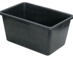 Murerbalje firkant, 65 liter, sort
