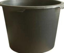 Murerbalje rund 65 liter, ø60 cm, sort - JOPA