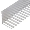 Musebeskyttelse, 36 mm, 1 meter, blank aluminium