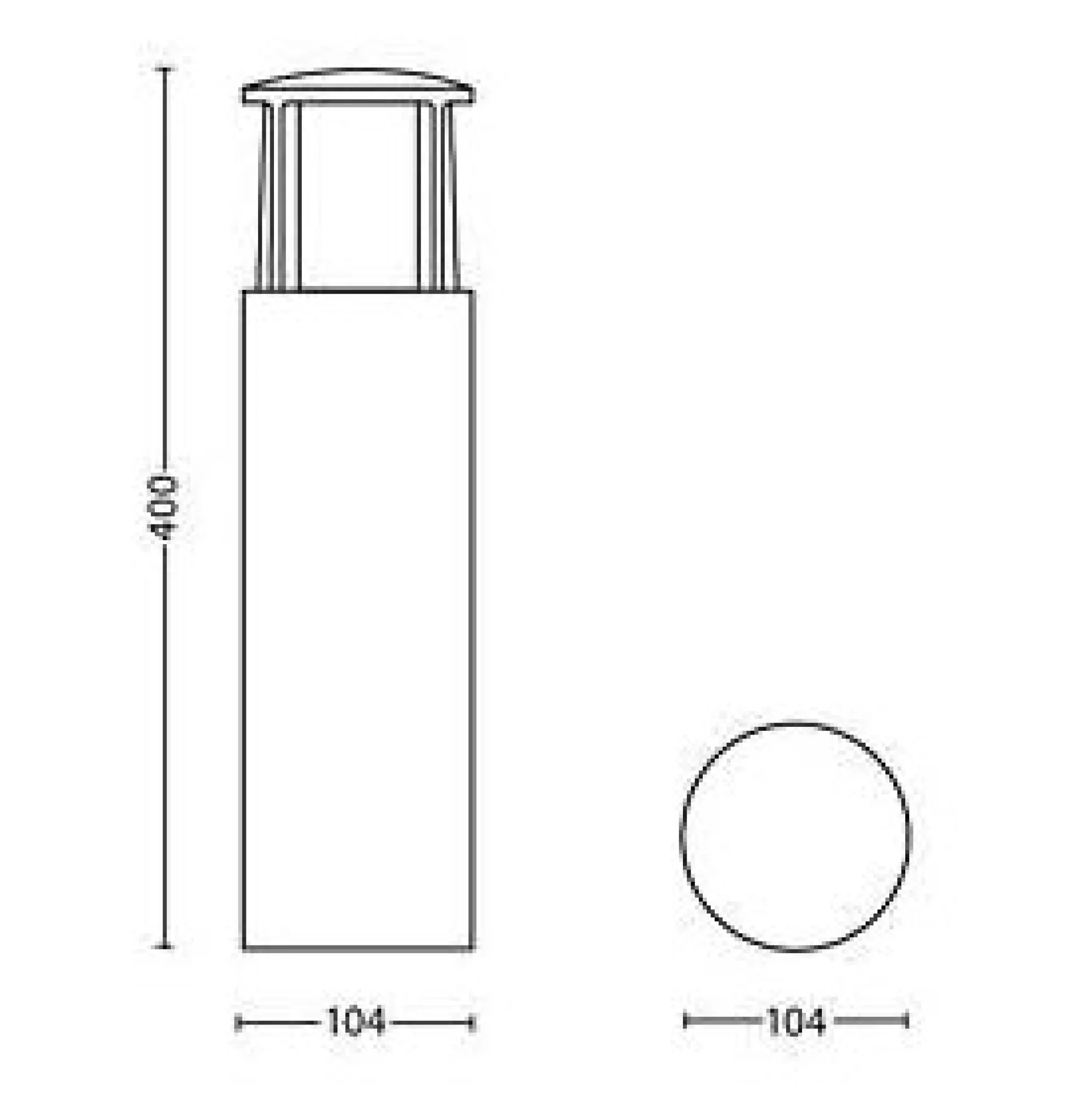 Mygarden Stock pullert, 1x6W, 400 mm, antracit