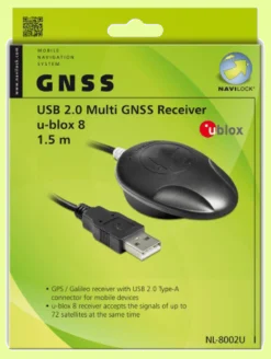 Navilock NL-8002U, USB 2.0 Multi GNSS Receiver, u-blox 8, 1.5 meter