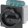 Nødafbryder 4 polet, 16A, 7,5kW, sort greb, 3LD2003-2EP51