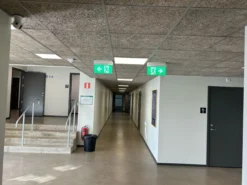 Nødbelysning Arlington Pro LED 2W, top monteret Exit skilt