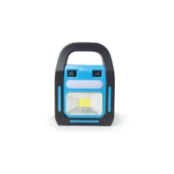 Nødlys med batteri og solcelle, inkl. 3 LED pærer, projektør, stort solcellepanel, powerbank