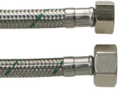 NEOFLEX® – Tilslutningsslange med rustfri flet og omløbere, ⅜" x ½"