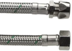 NEOFLEX® – Tilslutningsslange med rustfri flet, omløber og kompressionskobling, ⅜" x 10 mm