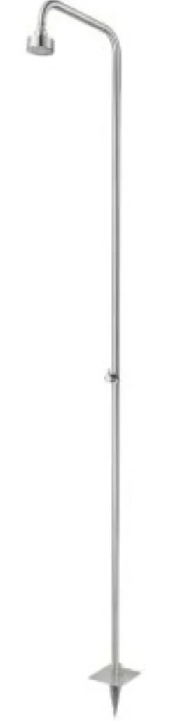 Neoperl Diaqua brusersøjle, 1/2", 2100mm, med hovedbruser til udendørs, børstet rustfri