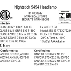 Nightstick LED-pandelygte XPP-5454G ATEX, 160 lumen