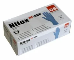 Nilex Engangshandske, str. 10 (XL), Nitril, Pudderfri, Blå - 100 stk