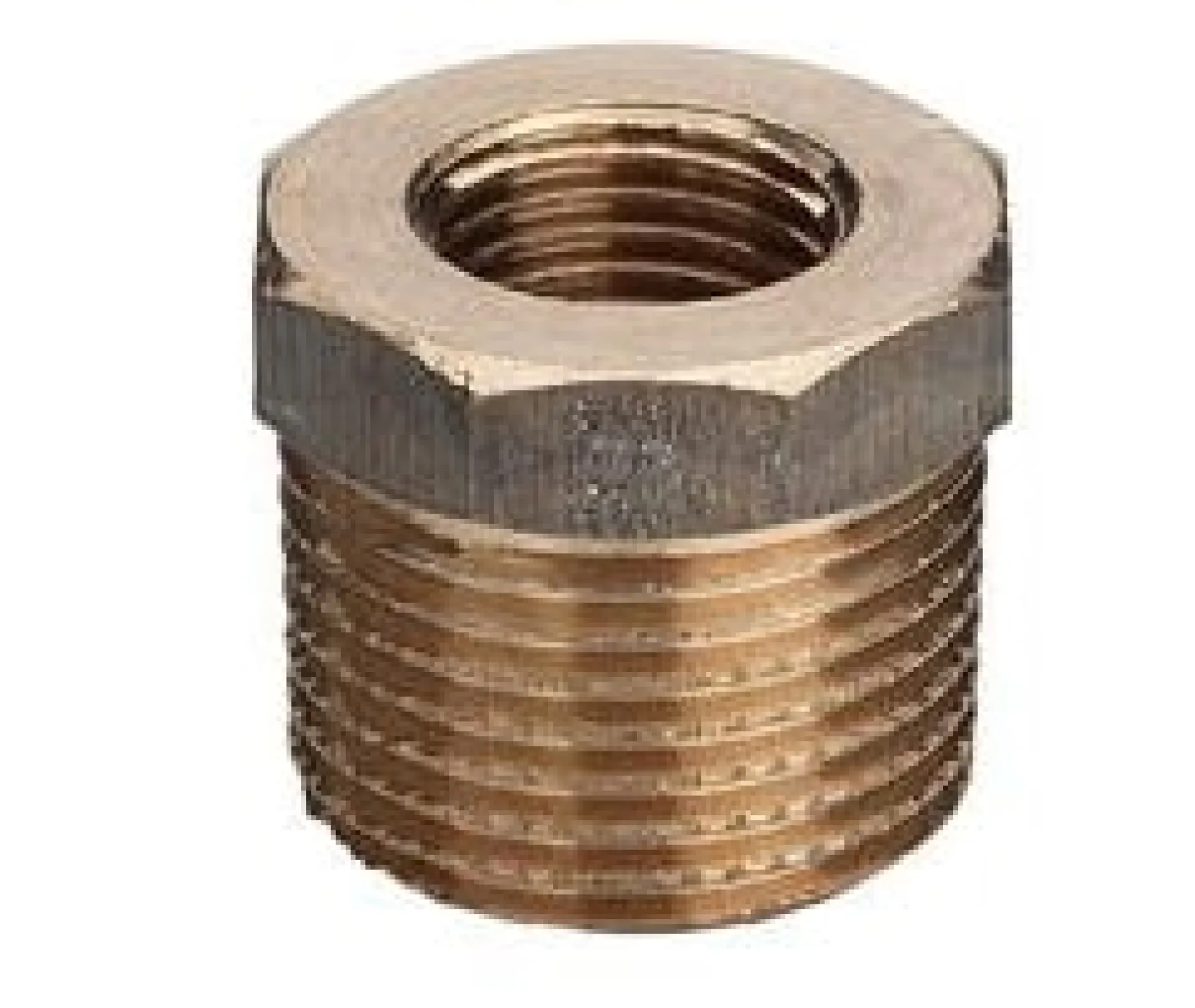 Nippelmuffe 1" x 1/2", rødgods Silicium Bronze