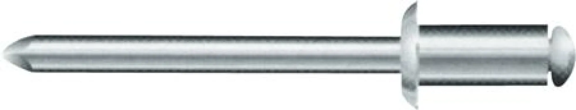 Nitte, alu./stål, 3,2 x 5,8 mm, nitteevne 6,5-8,5 mm, Lobster Nr. 423, 100 stk.