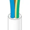 NKT 5G1mm2 PKAJ ledning, hvid - 50 meter rulle